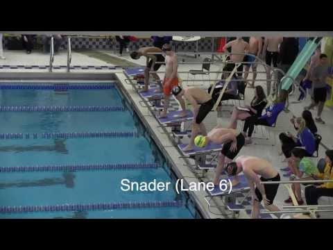 Video of 50 Free (21.58) - Sectionals - Lane 6 (second from the bottom)