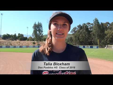 Video of Talia Bloxham Class of 2018 (Pitcher, Outfield) - Softball Skills Video