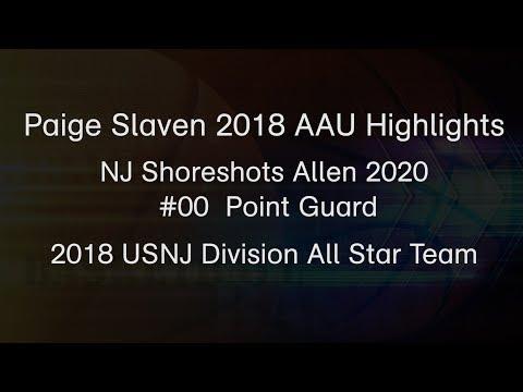 Video of Paige Slaven AAU 2018 Highlight Video NJ Shorshots