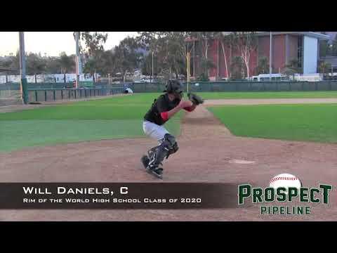 Video of Will Daniels Prospect Video, C, Rim of the World High School Class of 2020