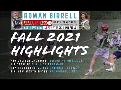 Video of Rowan Birrell (Class of 2022/23) // Fall 2021 Field Highlights