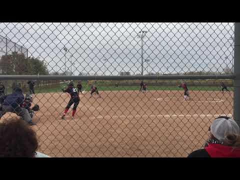 Video of Slap base hit after 7 pitch at bat