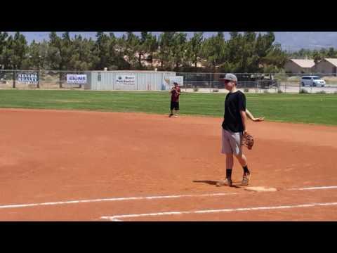 Video of Cyle at first base