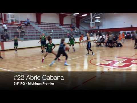 Video of Abrie Cabana #22 Michigan Premier PG/ LBI Summer Sizzler