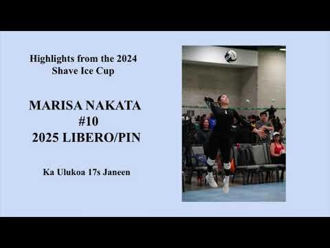 Video of Marisa Nakata 2025 Lib/Pin, Highlights from AAU Hawaii Shave Ice Cup, Apr. 6-7, 2024