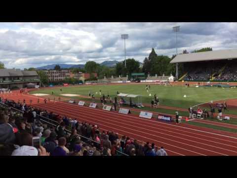 Video of 3A State Track Meet @ Hayward Field 2016 - 100m final (Lane 4); new 3A State meet record! 