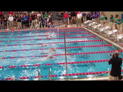 Video of 2017 Iowa Girls HS State:  500yd Free - Berit in lane 4