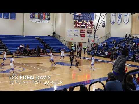 Video of Eden Davis scores 18 first quarter points to lead team to an easy victory