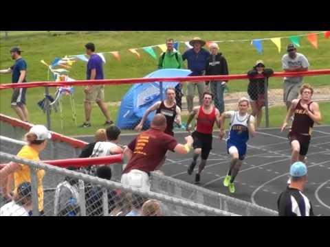 Video of MSHSL Section Meet - Streeter is 100M and 200 M Champion