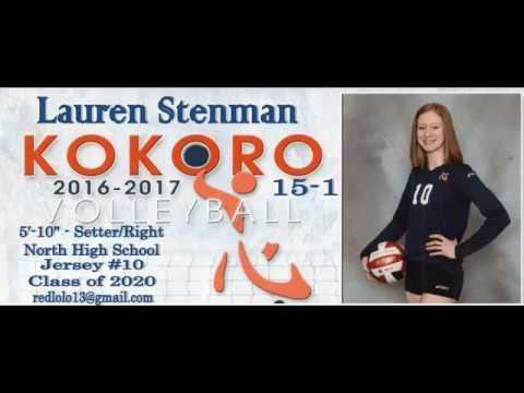 Video of Lauren Stenman 2017 Club Volleyball Game Highlights - B