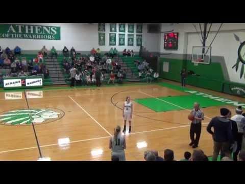 Video of Athens vs Riverton Regional Championship 2/12/15 Emily Nordsiek 25 points