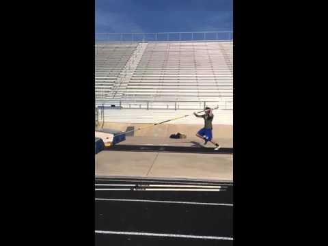 Video of Cleared 16' with the bar today at practice ready for Regionals in Lubbock on April 29th 