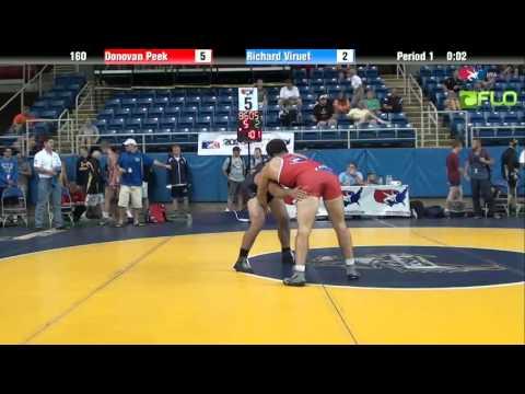 Video of Junior 160 - Donovan Peek (Nevada) vs. Richard Viruet (Massachusetts)