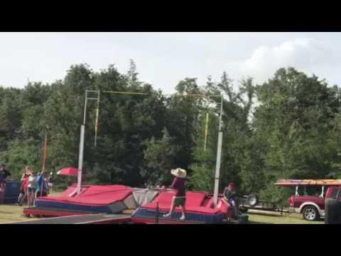 Video of Cole wins the Lake Vault with a jump of 15'6". 