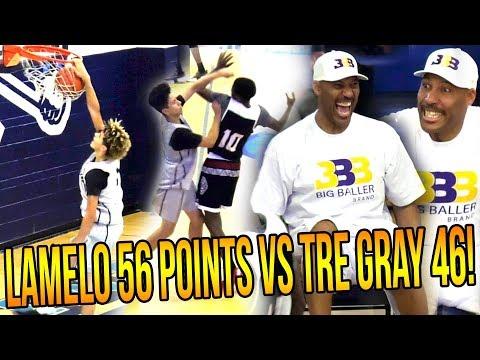 Video of Tre Gray 46 vs LaMelo Ball 56