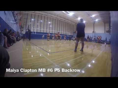 Video of Maiya Clapton Volleyball Sept. 2017