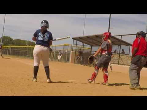 Video of Mikaela "KK" Ruiz - Batting, Catching, Throwing - San Marcos, Texas July 2017
