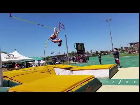 Video of State Meet 2017/ 12'8"/1st place TAPPS 6A