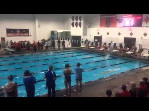 Video of Lane 3 200 fly college events invitational 2:19.2