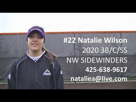 Video of Natalie Wilson 2020 Utility/Catcher