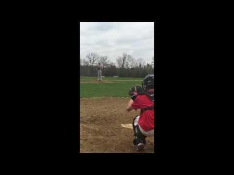 Video of Fastball and curveball from the front (Age 14)