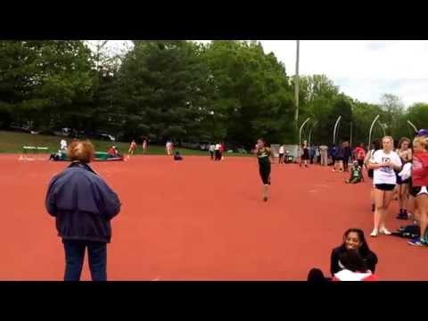 Video of First time competing in high jump 4/27/15