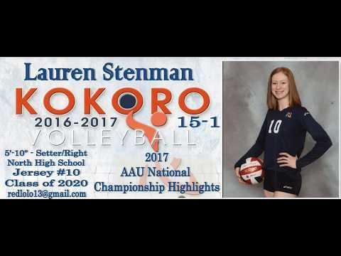 Video of Lauren Stenman - 2017 AAU Nationals Highlights