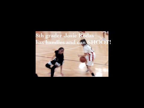 Video of 8th Grader Josie Rodas has handles and can Shoot!