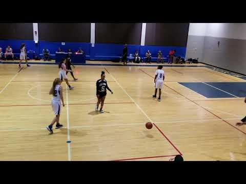 Video of Alexis R, AAU Number 12, Black and White Jersey