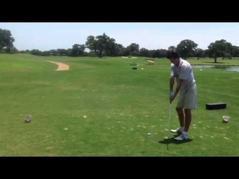 Video of 5 iron-195 into wind