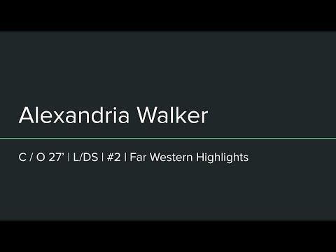 Video of Alexandria Walker L/DS (QUALIFIER HIGHLIGHTS)