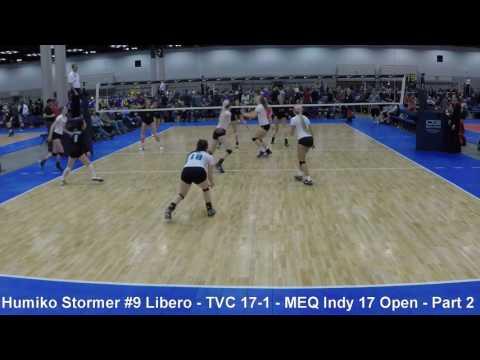 Video of Humiko Stormer #9 Libero - TVC 17-1 - MEQ Indy 17 Open - Part 2