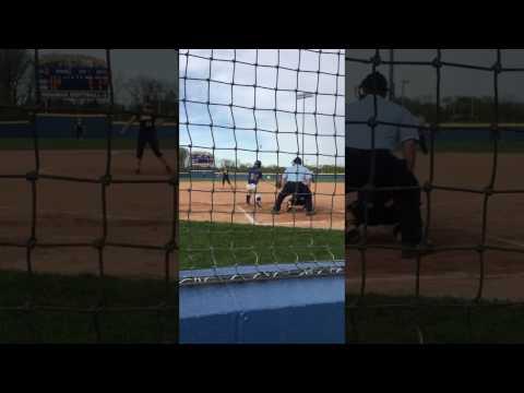 Video of Live game diving foul bown catch behind the plate