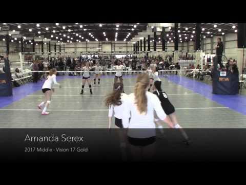 Video of Amanda Serex - 2017 Middle - Regional Qualifier Vision 17 Gold