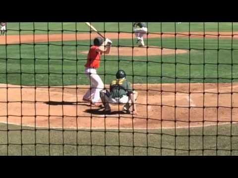 Video of Lucas Wall Hitting Hard Single Off of Degan Harte 10/3/2015