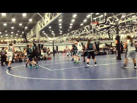 Video of Kate O'Leary AAU Game Tape / Team- CBC / Team Colors- Navy and white / Number 10 with knee pads
