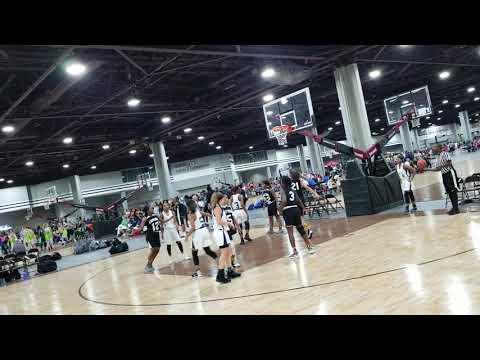 Video of Alexis R, AAU, Number 12, Black and White Jersey