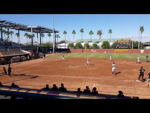 Video of Mikayla Newham Stolen Base vs. Arizona State November 2016