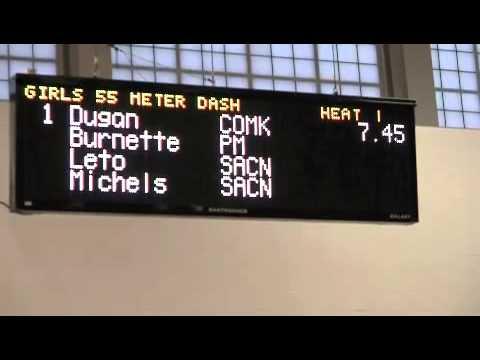 Video of 1-5-14 Jazmine Burnett(55m) Lane1 7.73 