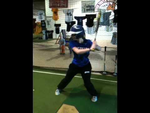 Video of 2013-Side View of Hitting in Cage