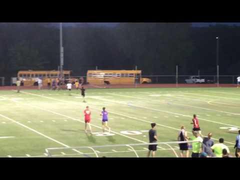 Video of Anchoring the 4x400M (52.4 seconds) Foothills Championships (3rd race of the night)