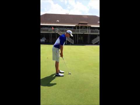 Video of Aaron Schauger - Putting Stroke - Rear - Sept 2012