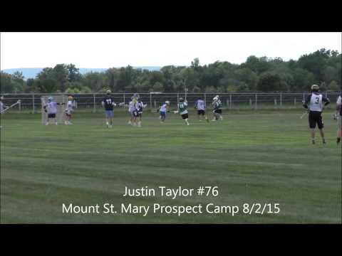 Video of Justin Taylor - Mount Saint Mary Prospect Camp