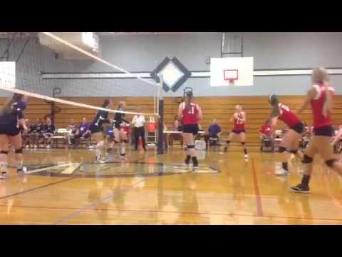 Video of Anna Harris #1 (red) Senior Year Forbush HS 8/28/14