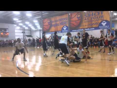 Video of Brandon Stacker takes Game Winning Charge for Team Manimal!!