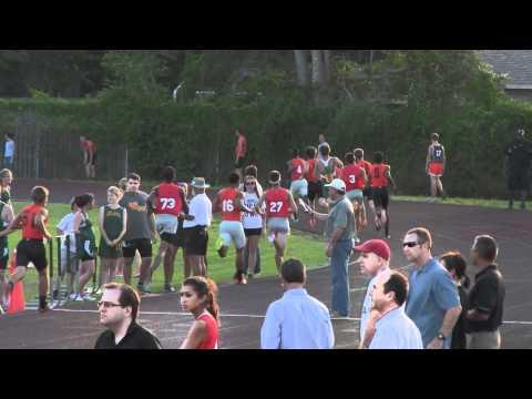 Video of Boys 800  Desmond Robb wins 04-03-12 