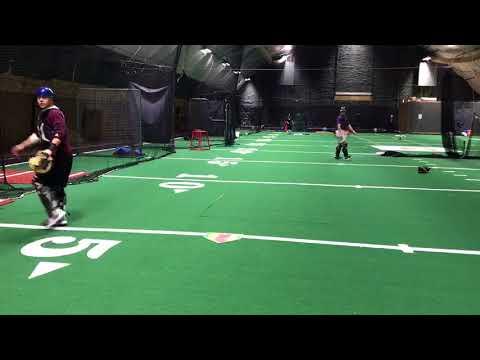 Video of Max McCay Kirkwood CC sophomore catcher pop time 