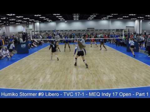 Video of Humiko Stormer #9 Libero - TVC 17-1 - MEQ Indy 17 Open - Part 1