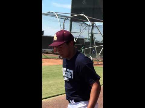 Video of Aaron Acevedo - Batting Practice @ Tempe Stadium in Tempe, Arizona, Ca. - 2015