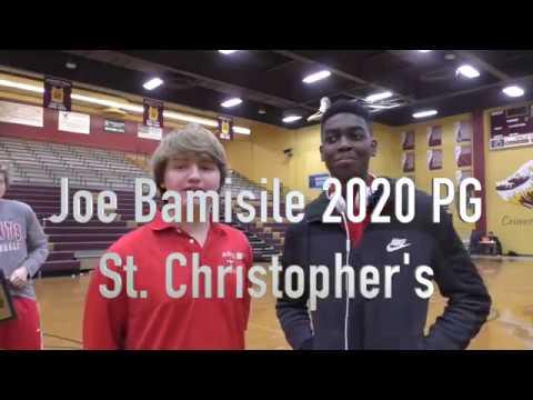 Video of St Christopher's Joe Bamisile, 2016 17 Highlights